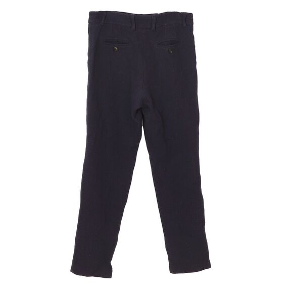 EMPORIO ARMANI Stretch Wool Slim Pants 40 Navy Blue Suit Trouser Office B56 - Picture 4 of 5